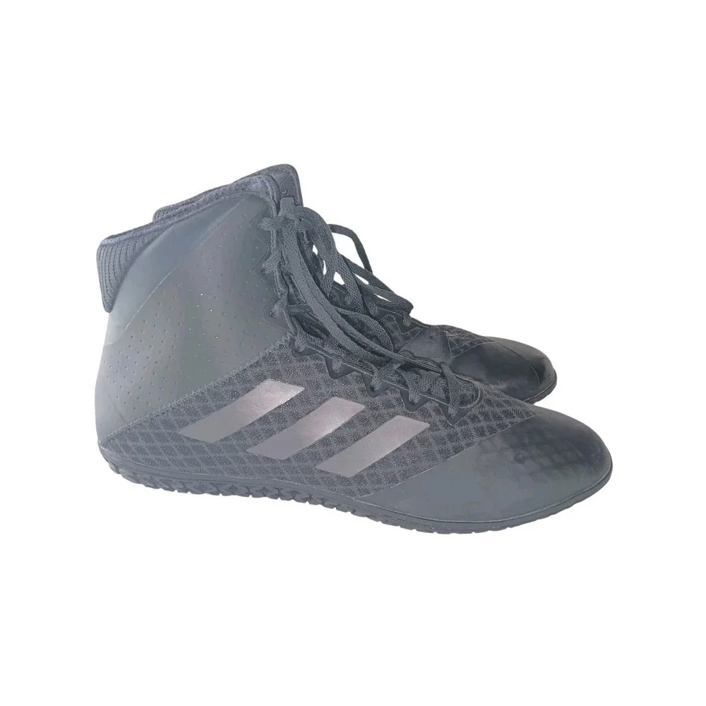 Adidas Mens Shoes Black Mat Wizard 4 Carbon Wrestling AC6971 Lace Up Size11.5